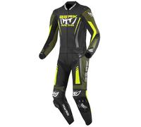Berik Absolute GP2 Tuta in pelle da moto a due pezzi, nero/verde/giallo neon, 48