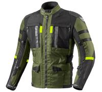 Berik Absolute Zero RX Giacca tessile da motocicletta impermeabile 3in1, nero/oliva, Taglia 56