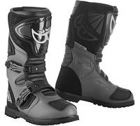 Berik All Terrain Adventure Stivali da motocicletta, nero-grigio, taglia 45 per maschi