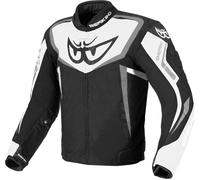 Berik Bad Eye Giacca mototessera impermeabile, Bianco/nero, Taglia 54