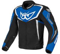Berik Bad Eye Giacca mototessera impermeabile, nero/bianco/blu, Taglia 60