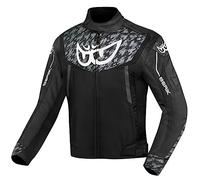 Berik Camo Street Giacca tessile impermeabile per moto, nero/bianco, 52