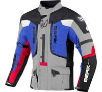 Berik Dakota impermeabile 3in1 Giacca tessile moto, nero/grigio/blu/rosso, Taglia 56
