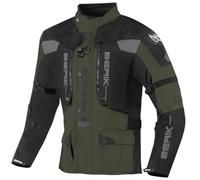 Berik Dakota Waterproof 3in1 Giacca tessile moto, nero-verde, taglia 50 per maschi