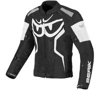 Berik Imola Air Giacca tessile da moto, nero-bianco, taglia 52 per maschi