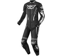 Berik Monza Abito donna in pelle moto a due pezzi, nero-grigio-bianco, taglia 44 per donne