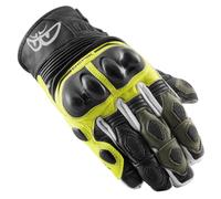 Berik Nador Guanti da moto, nero/giallo neon/verde, Taglia 3XL