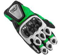 Berik Namib Guanti moto, nero/bianco/verde, Taglia 2XL