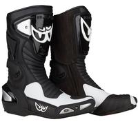 Berik Race-X Racing Stivali da moto, nero-bianco, taglia 47 per donne