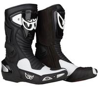 Berik Race-X Racing Stivali da moto, nero-bianco, taglia 47 per donne