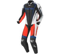 Berik Race-X Tuta intera in pelle, nero/bianco/rosso/blu, Taglia 54
