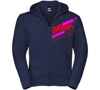 Berik Racing Felpa con cappuccio con zip, rosso-blu, taglia S per maschi