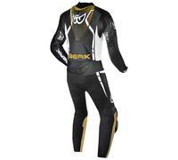 Berik RSF-TECH PRO Tuta in pelle della moto traforata in un pezzo, nero-bianco, taglia 52 per maschi
