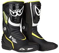 Berik Shaft 2.0 Stivali Moto, nero-giallo, taglia 42 per donne