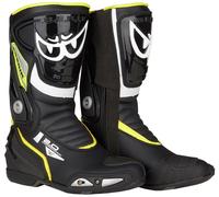 Berik Shaft 2.0 Stivali Moto, nero/giallo, Taglia 45