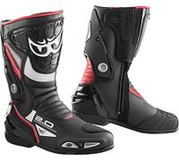 Berik Shaft 2.0 Stivali Moto, nero-rosso, taglia 45 per donne