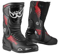 Berik Shaft 3.0 Stivali da moto, nero/rosso, Taglia 47