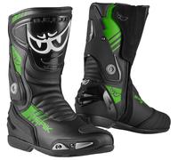Berik Shaft 3.0 Stivali da moto, nero-verde, taglia 37 per maschi