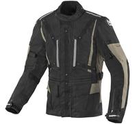 Berik Spencer impermeabile Giacca tessile moto, nero-beige, taglia 48 per maschi