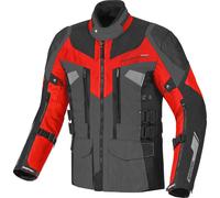 Berik Striker impermeabile 3in1 Giacca tessile moto, nero-grigio-rosso, taglia 50 per maschi