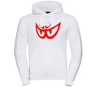Berik The Eye Felpa, bianco/rosso, Taglia S