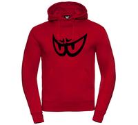 Berik The Eye Felpa, rosso/nero, Taglia M