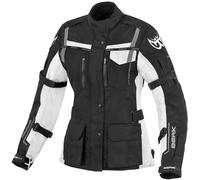 Berik Torino impermeabile Giacca tessile moto da donna, nero-bianco, taglia 42 per donne