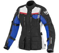 Berik Torino impermeabile Giacca tessile moto da donna, nero/blu/rosso, Taglia 40