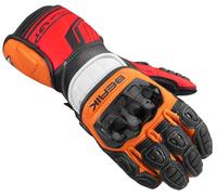 Berik Track Pro Guanti Moto, nero/arancione, Taglia S