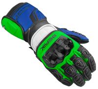 Berik Track Pro Guanti Moto, nero/verde, Taglia S
