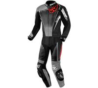 Berik XR-Ace Evo tuta in pelle da moto in 2 pezzi traforata, nero-grigio, taglia 54 per maschi