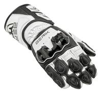 Berik Yokoto Guanti da moto, bianco/nero, Taglia XS