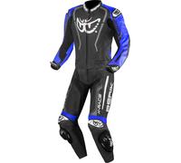 Berik Zakura Evo tuta in pelle da moto in 2 pezzi traforata, nero/blu, Taglia 56