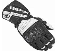 Berik Zoldar Guanti Moto, Bianco/nero, Taglia 3XL