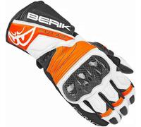 Berik Zoldar Guanti Moto, nero/arancione, Taglia M