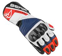 Berik Zoldar Guanti Moto, nero/bianco/rosso/blu, S