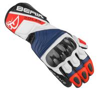 Berik Zoldar Guanti Moto, nero/bianco/rosso/blu, Taglia 3XL