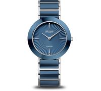 Bering 11435-707 Diamante Ceramica 35mm 3ATM Quarzo Unisex Blu Argento, Blu