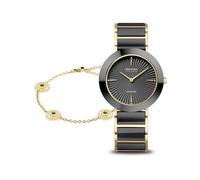 Bering 11435-732-GWP Set Black Ceramic 35mm 3ATM Quarzo Unisex Nero Nero, Oro