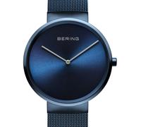 BERING Orologio unisex al quarzo Movement - Classic Collection con acciaio inossidabile e vetro zaffiro 14539-397 - 5 ATM, Marrone/oro rosa, 39 mm, Minimalista