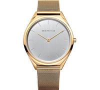BERING Unisex Analogico Quarzo Ultra Slim Orologio con Cinturino in Acciaio inossidabile Cinturino e Vetro zaffiro 17039-334