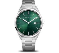 BERING Montre ultra slim acier cadran vert
