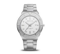 BERING 18940-704 Reloj de Cuarzo para Hombre con Caja de Acero Inoxidable Plateado de 43 mm, Esfera Blanca, Brazalete y Detalles Inoxidable, Resistencia al Agua de 10 ATM, 13940-522