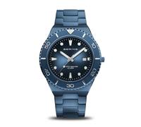 BERING 18940-797 Reloj de Cuarzo para Hombre con Caja de Acero Inoxidable de 43 mm con Acabado en Azul, Esfera Azul, Brazalete y Detalles Inoxidable, Resistencia al Agua de 10 ATM, 13940-525