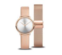 BERING, ,Accessories ,Donna ,Rosa ,ONE SIZE Orologio da Donna Classic 29 mm 3 ATM Vetro Zaffiro Slim Design Bracciale in Pelle di Vitello 15729-960