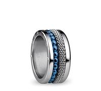 BERING, Set di Anelli Intercambiabili da Donna, in Argento e Blu con L'Esclusivo Sistema Twist & Change, Mississippi