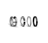 BERING Arctic Symphony Collection Symphony-Set-F 10 - Anello da donna in acciaio inox, finitura lucida, color argento