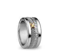 BERING Arctic Symphony Collection Themse 10 - Anello da donna in acciaio inox, finitura lucida, color argento