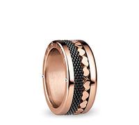 BERING Arctic Symphony Collection Yangtze - Anello da donna in acciaio inox, finitura lucida, color oro rosa