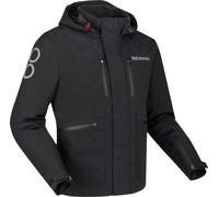 Bering Barstow impermeabile Giacca tessile moto, nero, taglia 3XL per maschi